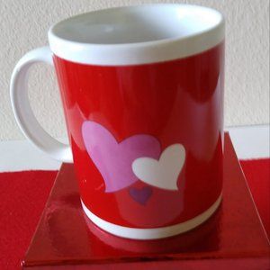 Hearts Red Ceramic Coffee/Tea Mug